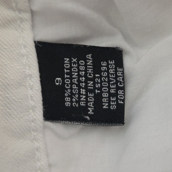 Fire Los Angeles | Low Rise Ankle Cropped White Skinny Jeans Juniors Size 9 - Picture 4 of 5